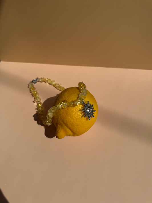 Citrin-Halskette mit Anhänger