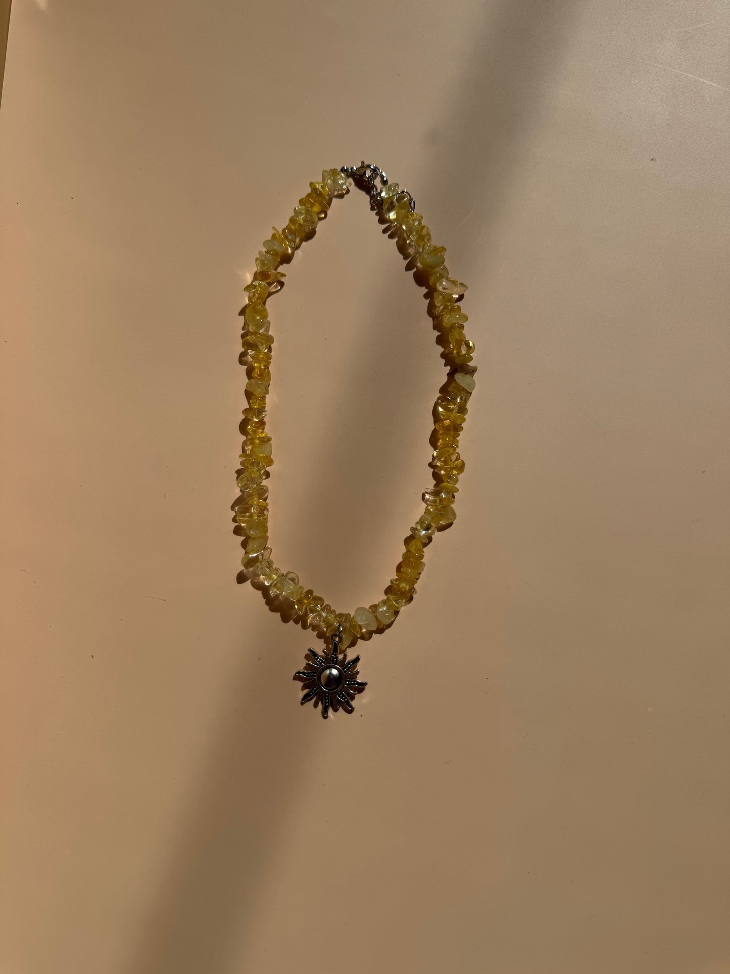 Citrin-Halskette mit Anhänger