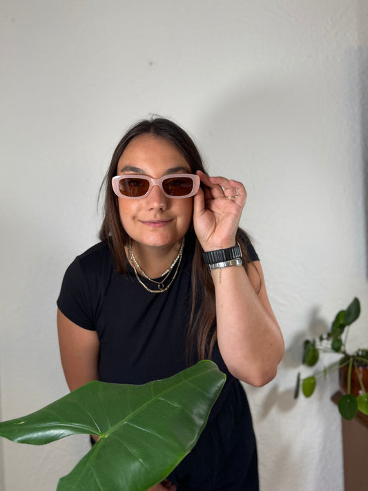Ovale Sonnenbrille im Retro-Look