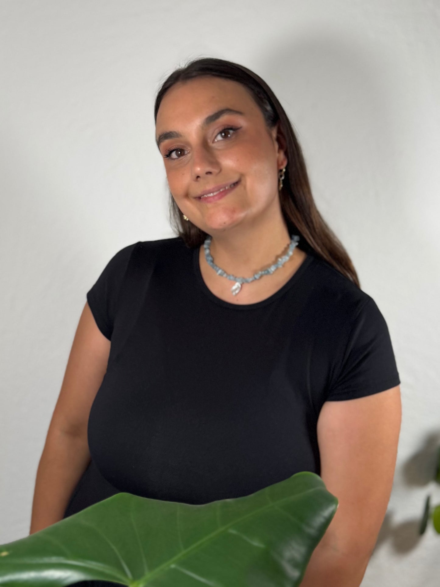 Aquamarin-Halskette mit Anhänger