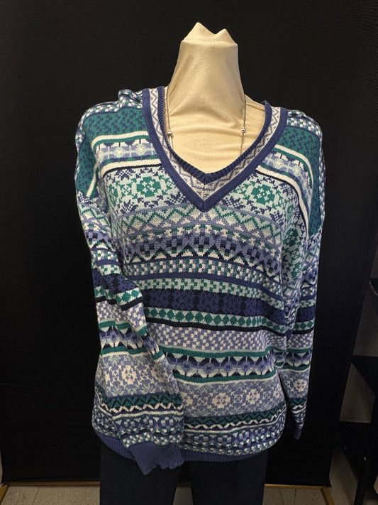 Gemusterter Pullover