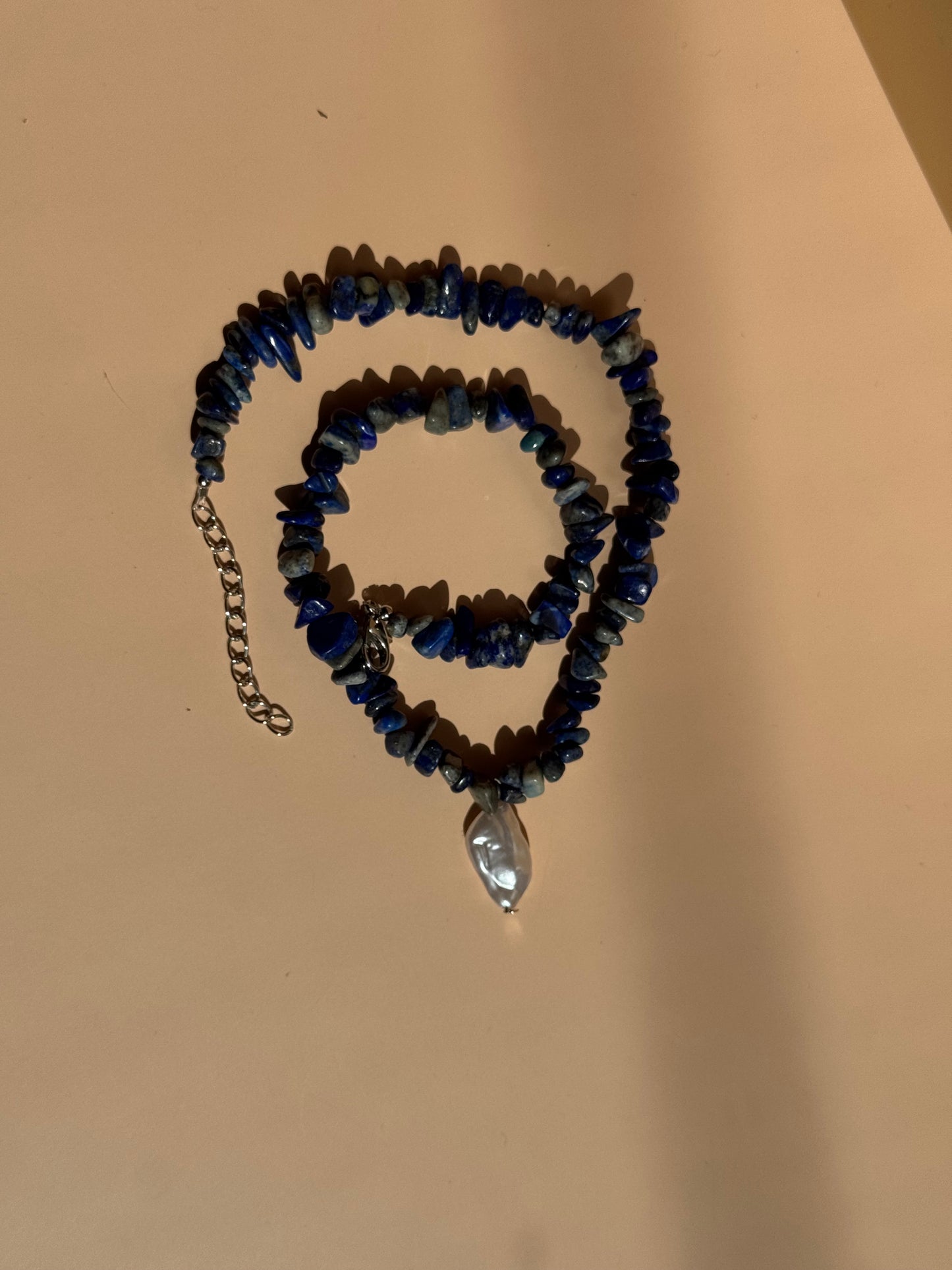 Lapislazuli-Kette mit Anhänger