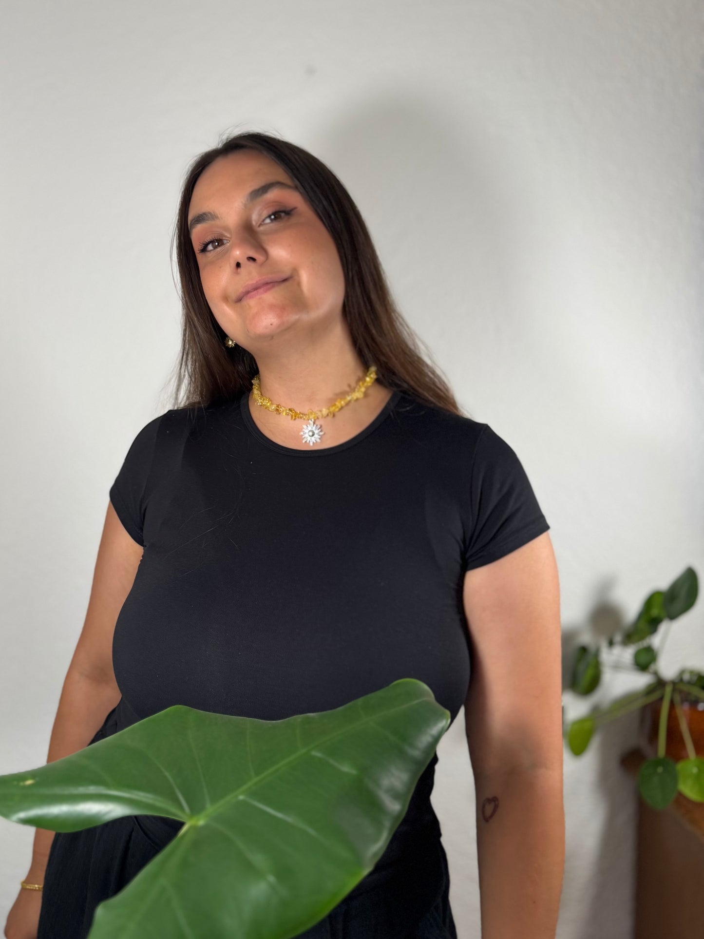 Citrin-Halskette mit Anhänger